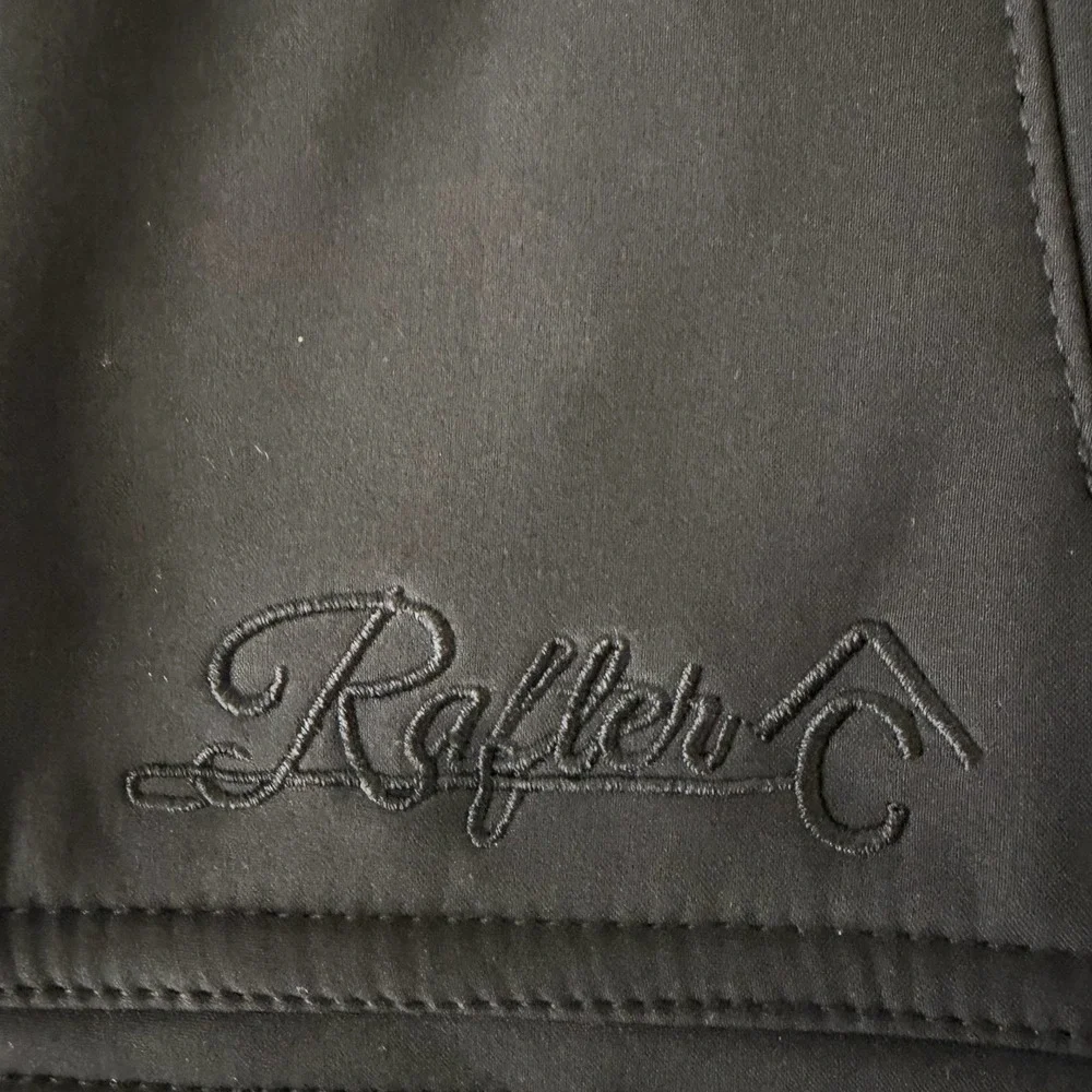 Rafter C Mens Sz M Black Bonded Vest Zipper Pockets Gorpcore Outdoors Cowboy